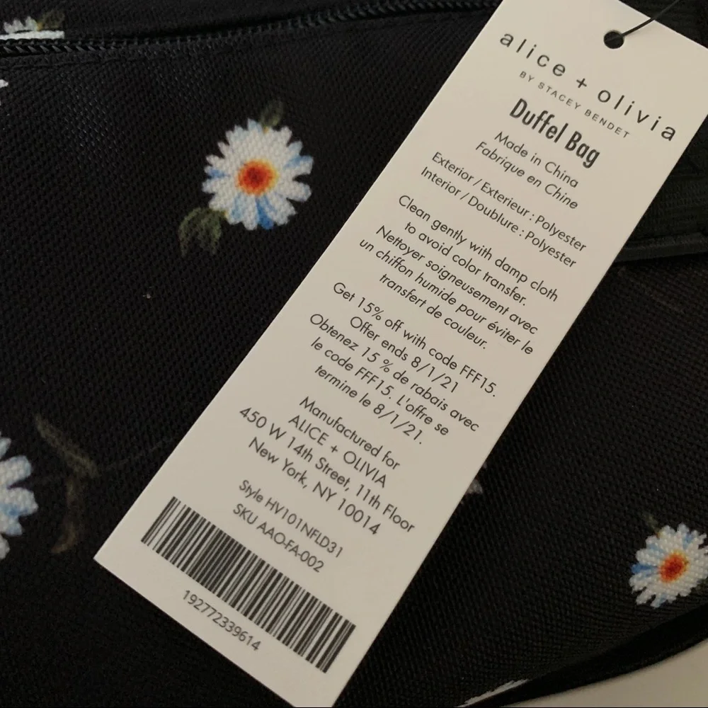 NWT Alice + Olivia Duffel Bag - Picture 5 of 13